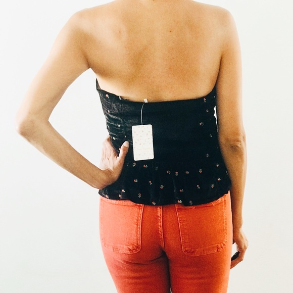 NWT Free People Rosie embroidered top Sz M - Picture 5 of 8